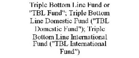 TRIPLE BOTTOM LINE FUND OR "TBL FUND"; TRIPLE BOTTOM LINE DOMESTIC FUND ("TBL DOMESTIC FUND"); TRIPLE BOTTOM LINE INTERNATIONAL FUND ("TBL INTERNATIONAL FUND")