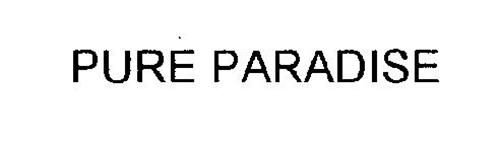 PURE PARADISE Trademark of SWIMWEAR ANYWHERE, INC. Serial Number
