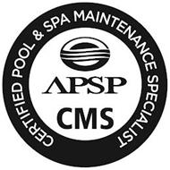 APSP CMS CERTIFIED POOL & SPA MAINTENANCE SPECIALIST