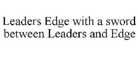 LEADERS EDGE WITH A SWORD BETWEEN LEADERS AND EDGE