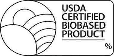 USDA CERTIFIED BIOBASED PRODUCT %