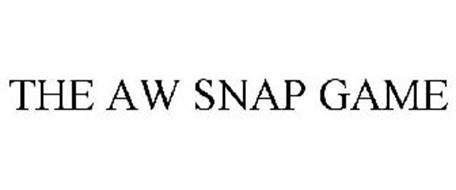 THE AW SNAP GAME Trademark of Warner Bros. Entertainment Inc.. Serial