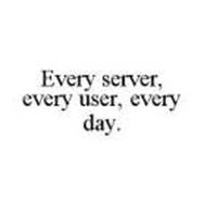 EVERY SERVER, EVERY USER, EVERY DAY.