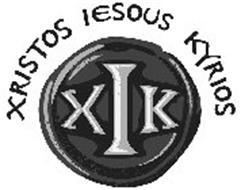 XIK XRISTOS IESOUS KYRIOS Trademark of XIK, Inc.. Serial Number ...