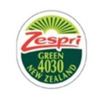 ZESPRI GREEN 4030 NEW ZEALAND Trademark of Zespri Group Limited. Serial ...