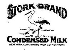 STORK BRAND CONDENSED MILK NEW YORK CONDENSED MILK CO. NEW YORK.