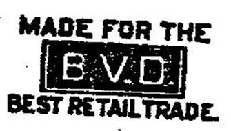 B.V.D. MADE FOR THE BEST RETAIL TRADE.