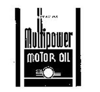 MULTIPOWER MOTOR OIL S.A.E 2 U.S. GALLONS