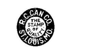 R.C. CAN CO. THE STAMP OF QUALITY ST. LOUIS, MO.