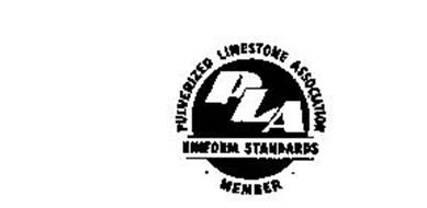 PULVERIZED LIMESTONE ASSOCIATION UNIFORM STANDARDS MEMBER PLA