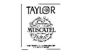 TAYLOR SPECIALLY SELECTED AMERICAN MUSCATEL MADE AND BOTTLED BY THE TAYLOR WINE COMPANY INC. HAMMONDSPORT,N.Y.,U.S.A. ESTABLISHED 1880 ALCOHOL 19% BY VOLUME