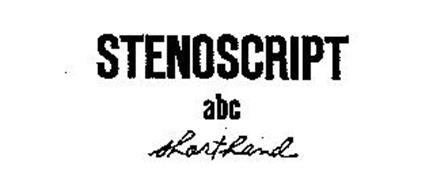 STENOSCRIPT ABC SHORTHAND