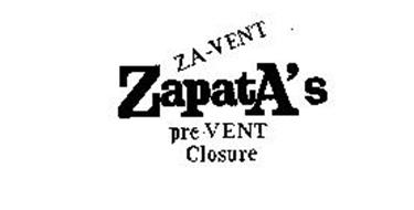 ZA-VENT ZAPATA'S PRE-VENT CLOSURE