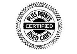 PLUS POINTS CERTIFIED USED CARS