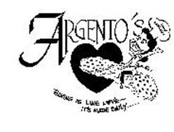 ARGENTO'S TONY CANNOLI BAKING IS LIKE LOVE-IT'S MADE DAILY
