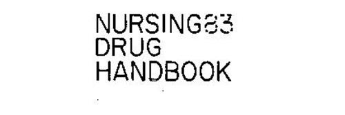 NURSING83 DRUG HANDBOOK