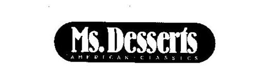MS. DESSERTS AMERICAN CLASSICS