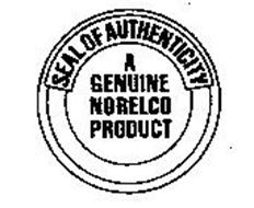 SEAL OF AUTHENTICITY A GENUINE NORELCO PRODUCT