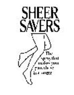 SHEER SAVERS THE SPRAY THAT MAKES YOUR PANTYHOSE LAST LONGER.