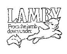 LAMBY FROM THE LAMB DOWN UNDER.