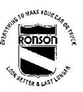EVERYTHING TO MAKE YOUR CAR OR TRUCK LOOK BETTER & LAST LONGER RONSON