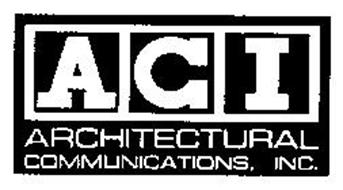 ACI ARCHITECTURAL COMMUNICATIONS, INC.