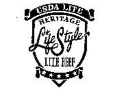 USDA LITE HERITAGE LIFE STYLE LITE BEEF
