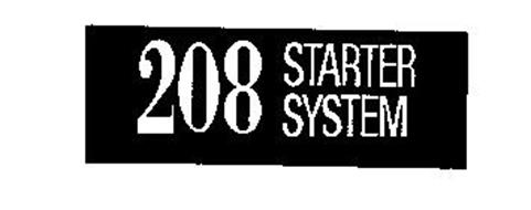 208 STARTER SYSTEM