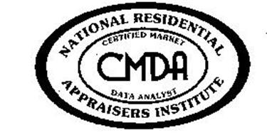 CMDA NATIONAL RESIDENTIAL APPRAISERS INSTITUTE CERTIFIED MARKET DATA ANALYST