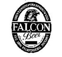 FALCON BEER BREWED WITH PURE SPRING WATER EST. 1896 FALKENBERG SWEDEN