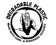 DEGRADABLE PLASTIC MADE WITH CORN...A RENEWABLE RESOURCE