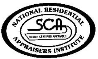 SCA NATIONAL RESIDENTIAL APPRAISERS INSTITUTE SENIOR CERTIFIED APPRAISER