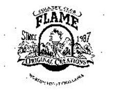COUNTRY CLUB FLAME SINCE 1987 ORIGINAL CREATIONS WORLD'S FINEST CHALLANGE