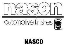NASON AUTOMOTIVE FINISHES FULLER OBRIEN PAINTS NASCO