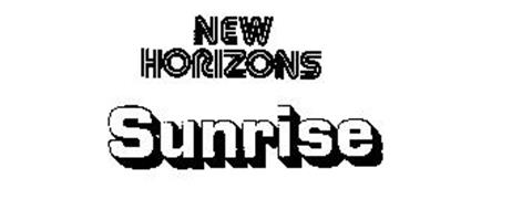 NEW HORIZONS SUNRISE