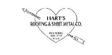 HART'S ROOFING & SHEET METAL CO. ROOFING ANY TYPE ROOF GUTTERING ONE-PLY