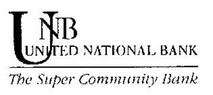 UNB UNITED NATIONAL BANK THE SUPER COMMUNITY BANK