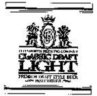 PBC PITTSBURGH BREWING COMPANY CLASSIC DRAFT LIGHT PREMIUM DRAFT STYLE BEER PASTEURIZED