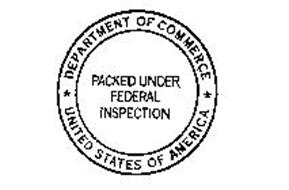 PACKED UNDER FEDERAL INSPECTION DEPARTMENT OF COMMERCE UNITED STATES OF AMERICA