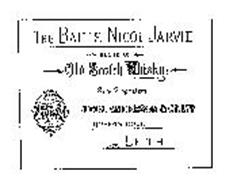 THE BAILIE NICOL JARVIE BLEND OF OLD SCOTCH WHISKY SOLE PROPRIETORS NICOL ANDERSON & CO. LTD. QUEEN'S DOCK LEITH