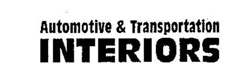 AUTOMOTIVE & TRANSPORTATION INTERIORS
