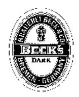BRAUEREI BECK & CO BECK'S DARK BREMEN GERMANY