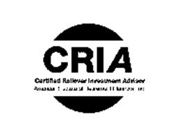 CRIA CERTIFIED ROLLOVER INVESTMENT ADVISOR AMERICAN INSTITUTE OF RETIREMENT PLANNERS, INC.