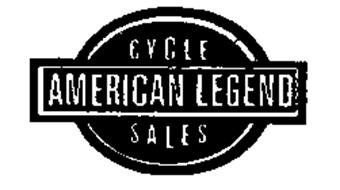 AMERICAN LEGEND CYCLE SALES