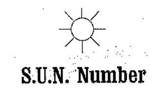 S.U.N. NUMBER