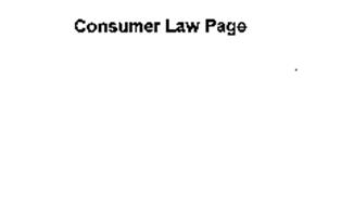CONSUMER LAW PAGE
