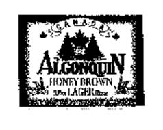 CANADA ALGONQUIN HONEY BROWN BIERE LAGER BEER MICROBREWED BREWED AND BOTTLED BY ALGONQUIN BREWING CO., LTD., FORMOSA, CANADA