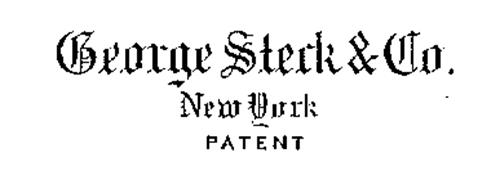 GEORGE STECK & CO. NEW YORK PATENT