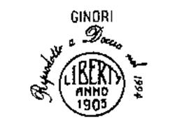 GINORI LIBERTY ANNO 1905 RIPRODOTTO A DOCCIA NEL 1994