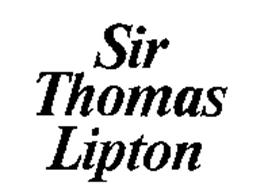 SIR THOMAS LIPTON